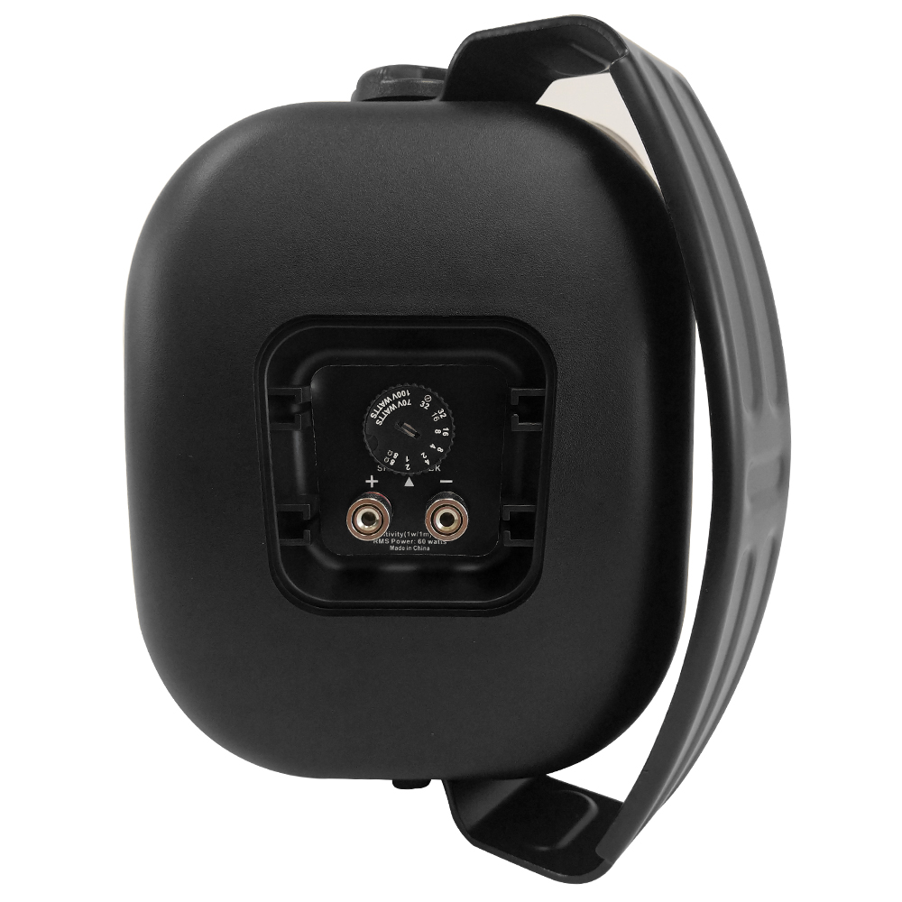 HF-IO5PT: 5.25 Inch Indoor/Outdoor Wall Mounted Speaker (Single) - 70V/100V - 120W Max - IP56 Rated - Black